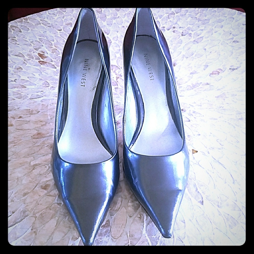 Nine West Gunmetal Pumps